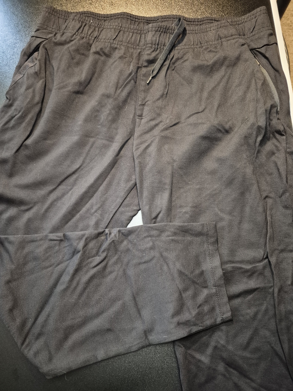 Apana Men's Black Drawstring Jogger Pants